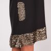 Black & Gold Sequin Baby Doll Dress - Image 3