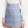 Blue Grid Skirt - Image 2