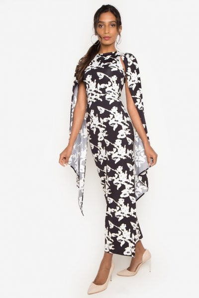 Sansa Cape Maxi Dress