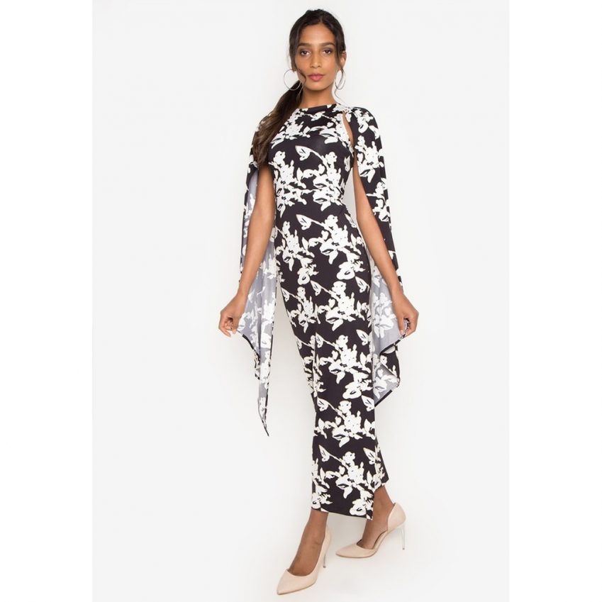 Sansa Cape Maxi Dress