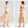 Empire Stars Peach Mesh Dress - Image 2