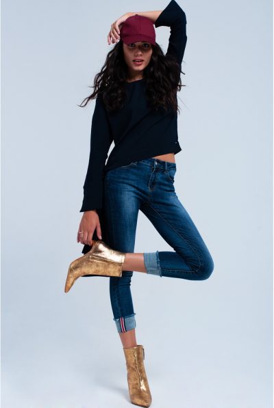 Skinny Roll-Ups Jeans