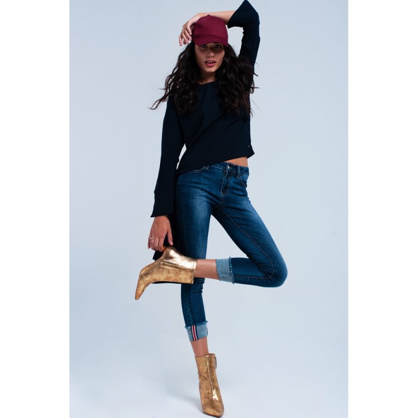 Skinny Roll-Ups Jeans