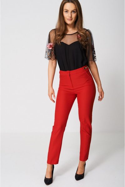 Red Cigarette Trousers