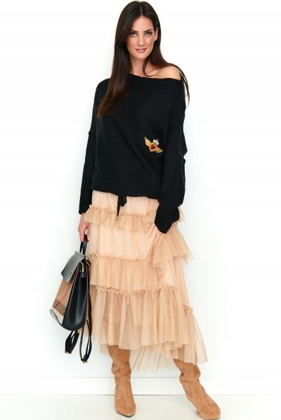 Beige Layered Tulle Skirt - Various Colours