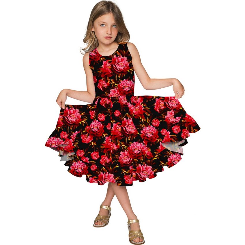 True Passion Fit & Flare Red Fancy Party Dress