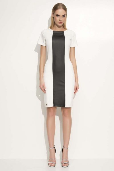 White dress leather stripe 5