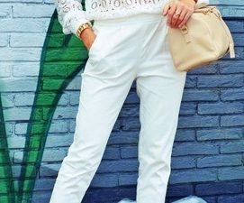 High Neck White Lace Top