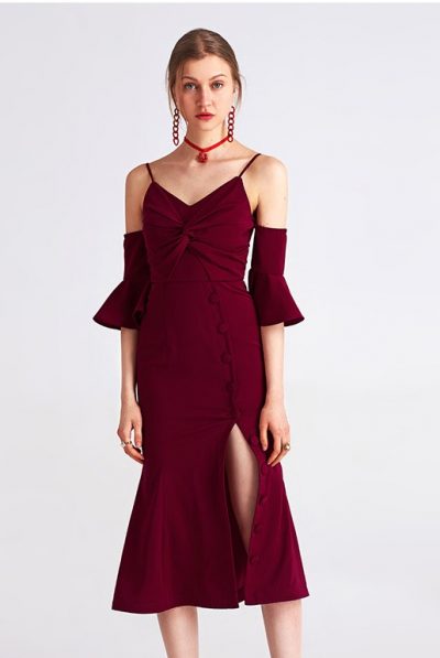 Empress Berry Red Dress