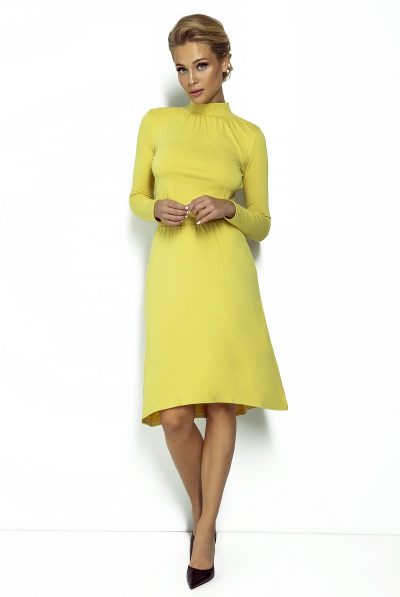 Yellow Knit Dress