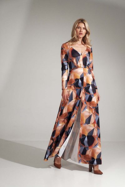 Geometric Maxi Dress