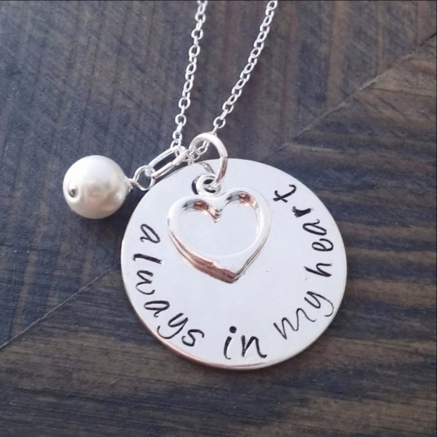 Always In My Heart Necklace-Sterling Silver