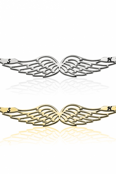 Personalised Angel Wing Necklace