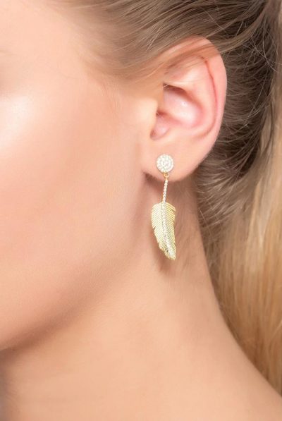 angelic feather earrings pic
