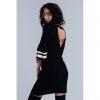 Monochrome Striped Midi Dress - Image 2