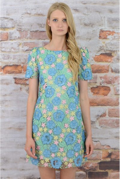 Darccy & Soma Lace Crochet Shift Dress