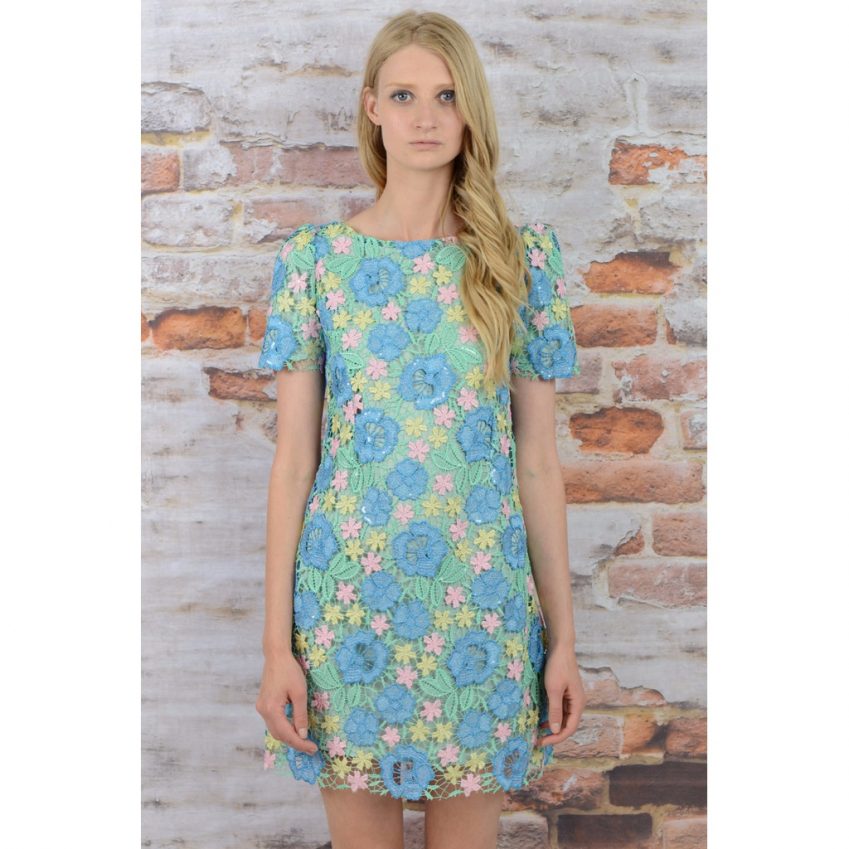 Darccy & Soma Lace Crochet Shift Dress