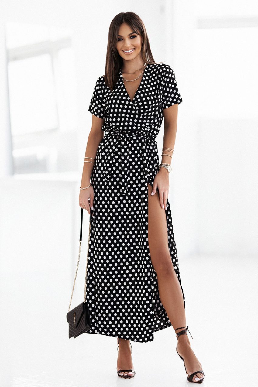 Ivor Long Polka Maxi Dress