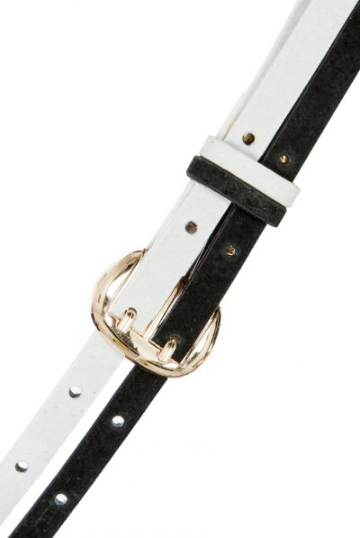 Double Skinny Monochrome Belt