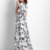 Monochrome Wrap Floral Maxi Dress - Image 2