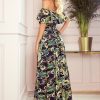 Green & Gold Chains Maxi Dress - Image 2