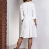 White Pockets A-line Dress - Image 2