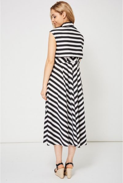 back of aline striped dress98