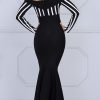 Monochrome Bandage Fishtail Dress - Image 2