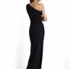 Black One Shoulder Long Dress - Image 2