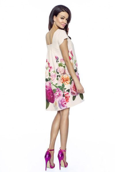 back of dress floral