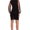 Polka Dot Tulle Sleeve Dress - Image 2