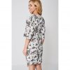 Print Floral Wrap Dress - Image 2