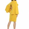 Honey Cape Midi Dress - Maroon Colour Also Available - Image 2
