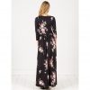 Floral Wrap Maxi Dress - Image 3