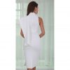 White Waterfall Midi Dress - Image 3