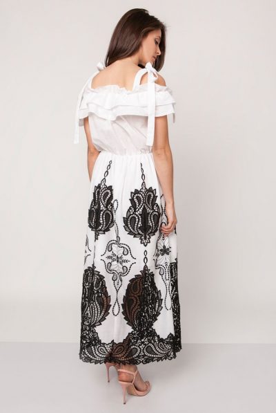 back of monochrome maxi