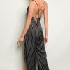 Pinstripe Cross back Jumpsuit - Image 2