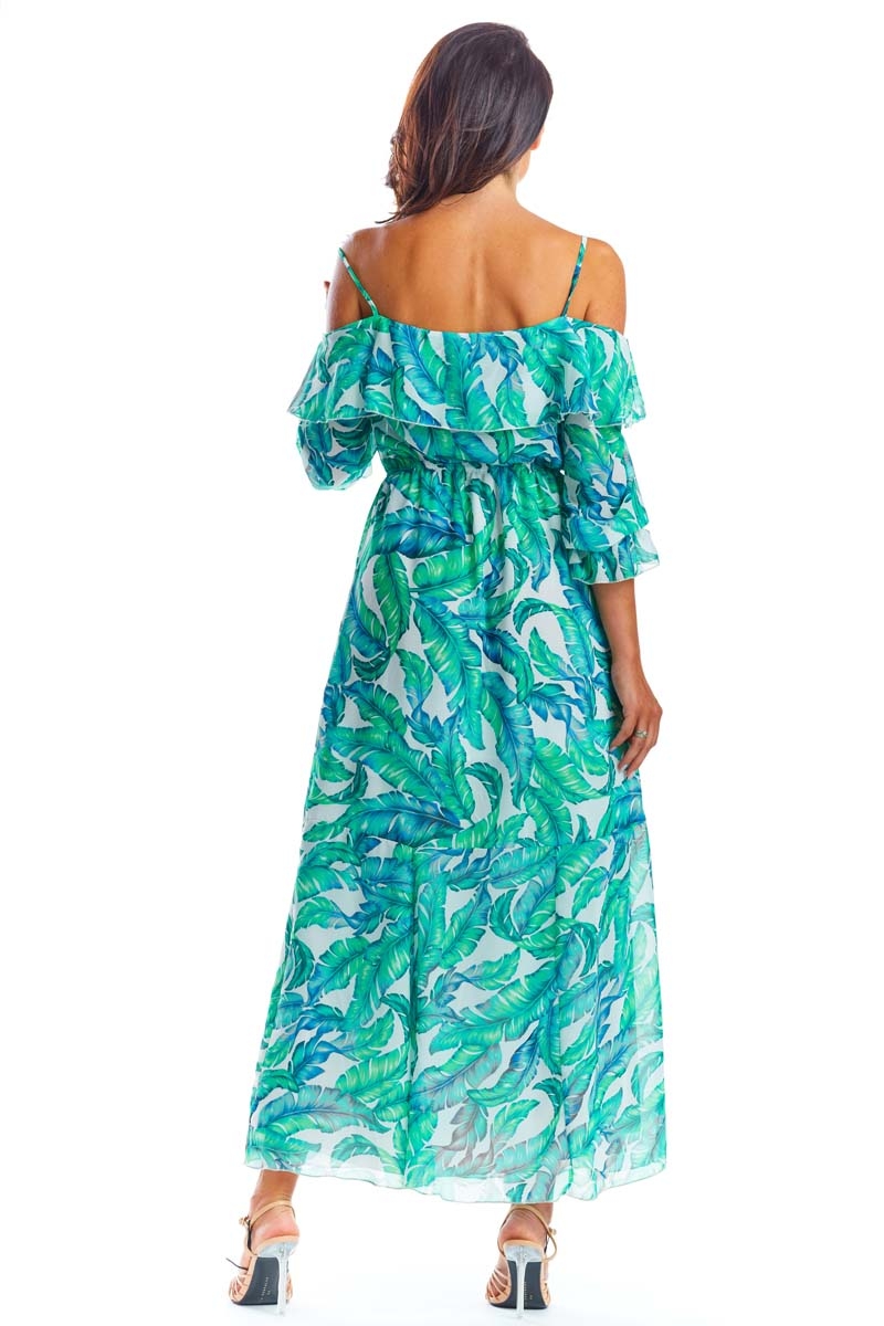 Spanish Sea Breeze Maxi Dress