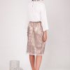 Gold sequin skirt - Image 2