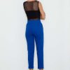 Cigarette Trousers - Red & Blue - Image 2
