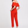 Red Ruffles Jumpsuit by Noir - Image 2