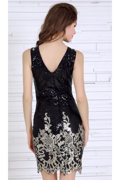 back sequin dress8