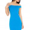 Bardot Style Bodycon Midi Dress - Image 3
