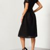 Black Amber Vertical Striped Dress - Image 2