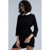 Monochrome Collar Dress - Image 3