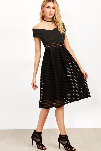Scallops Fine Lines Dress