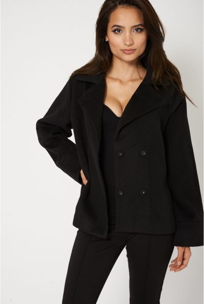 Modern Fitters Black Short Coat