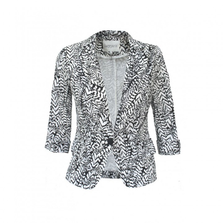 Black & White Print Jacket
