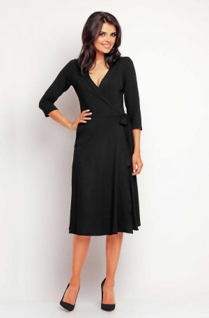 Black Wrap Dress-Other colours available