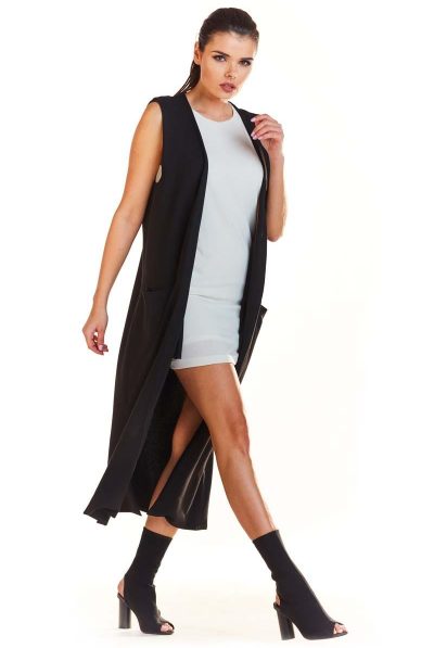 Long-Line Pockets Vest